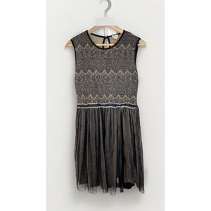 knee length dresses for ladies Soft Pink Lace & Toole Gown main image 0